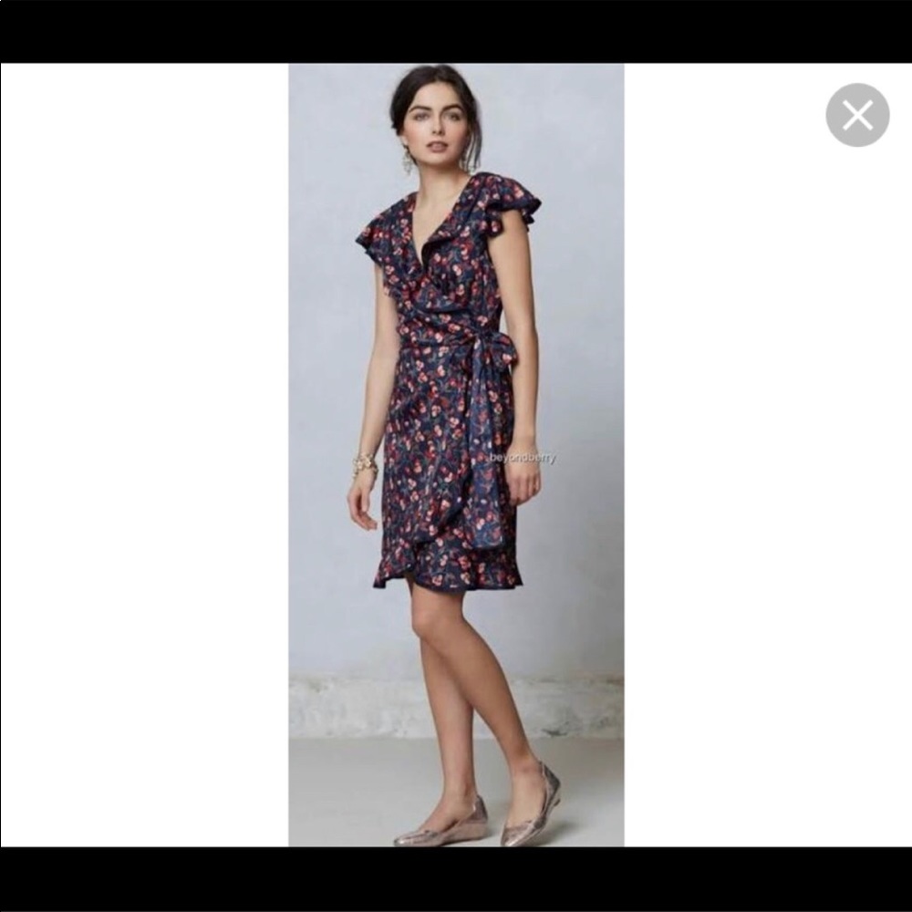 Anthropologie Dress. Cheery Dress-Size 0.